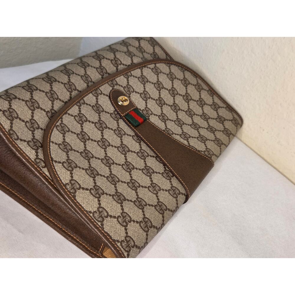 SOLD Gucci GG Supreme Clutch Bag Envelope Pouch Ophidia Vintage Monogram - Picture 7 of 16